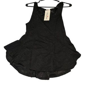 Black Peplum top Size XL women’s